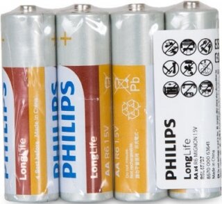 Philips LongLife AA 4'lü (R6L4F/97) Kalem Pil kullananlar yorumlar